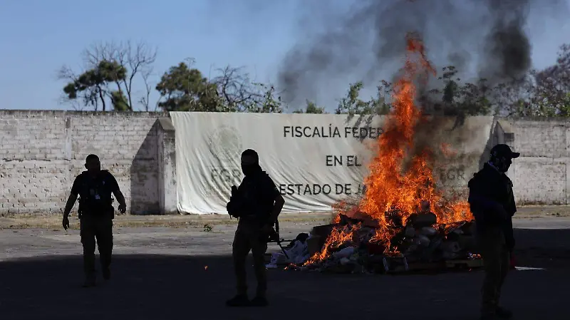 Incineración drogas 